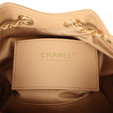 Chanel Mini 25 Hobo Bag Beige Caviar Antique Gold Hardware