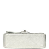 Chanel Mini CC Crush Flap Bag Silver Metallic Caviar Silver Hardware