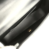 Chanel Mini Tab Flap Bag Black Lambskin Gold Hardware