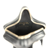 Chanel Mini Star Bag Charm Black Shiny Lambskin Light Gold Hardware
