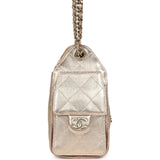 Chanel Mini 25 Hobo Bag Metallic Rose Gold Caviar Caviar Light Gold Hardware