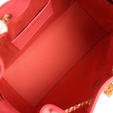 Chanel Small 25 Hobo Bag Coral Pink Caviar Antique Gold Hardware