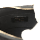 Chanel Crystal CC Hobo Bag with Chain Black Velvet Light Gold Hardware