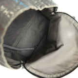 Pre-owned Chanel Graffiti Backpack Dark Grey Multicolored Canvas Mixed Metal Hardware