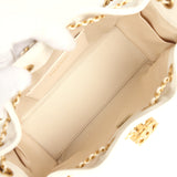 Chanel Mini 25 Hobo Bag White Caviar Antique Gold Hardware