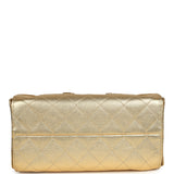 Chanel Small 25 Hobo Bag Metallic Gold Caviar Antique Gold Hardware