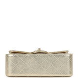 Chanel Mini CC Crush Flap Bag Light Gold Metallic Caviar Brushed Light Gold Hardware