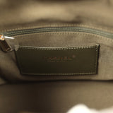 Chanel Mini Duma Drawstring Backpack Khaki Lambskin Light Gold Hardware