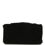 Chanel Small 25 Hobo Bag Black Suede Antique Gold Hardware