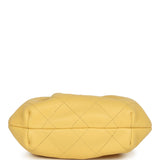 Chanel Mini Pouch Yellow Lambskin Tortoiseshell Hardware