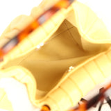 Chanel Mini Pouch Yellow Lambskin Tortoiseshell Hardware