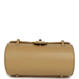 Chanel Preppy Coco Bowling Bag Dark Beige Shiny Caviar Brushed Gold Hardware