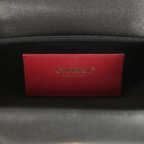 Chanel Preppy Coco Bowling Bag Black Shiny Caviar Brushed Gold Hardware