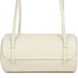 Chanel Preppy Coco Bowling Bag White Shiny Caviar Brushed Gold Hardware