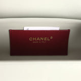 Chanel Preppy Coco Bowling Bag Light Green Shiny Caviar Brushed Gold Hardware