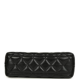 Pre-owned Chanel Small Kelly Shopper Black Shiny Aged Calfskin Brushed Gold Hardware