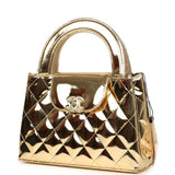 Chanel Small Kelly Shopper Light Gold Metallic Mirror Calfskin Light Gold Hardware