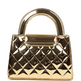 Chanel Small Kelly Shopper Light Gold Metallic Mirror Calfskin Light Gold Hardware