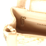 Chanel Small Kelly Shopper Light Gold Metallic Mirror Calfskin Light Gold Hardware