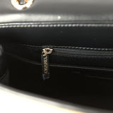 Chanel Large Flap Bag Beige Raffia and Black Lambskin Light Gold Hardware