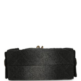 Chanel Mini 25 Hobo Bag Black Washed Denim Antique Gold Hardware