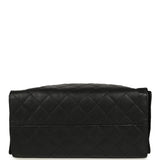 Chanel Medium 25 Hobo Bag Black Caviar Antique Gold Hardware