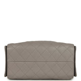 Chanel Small 25 Hobo Bag Dark Grey Caviar Antique Ruthenium Hardware