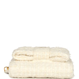 Chanel VIP Wallet on Chain WOC Bow White Tweed Gold Hardware