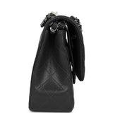 Chanel Jumbo Classic Double Flap Bag Dark Grey Caviar Silver Hardware