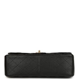 Pre-owned Chanel Jumbo Classic Double Flap Bag Black Caviar Gold Hardware
