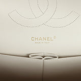 Chanel Jumbo Classic Double Flap Bag Cream Caviar Gold Hardware