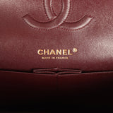 Pre-owned Chanel Medium Classic Double Flap Black Caviar Gold Hardware