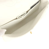 Vintage Chanel Medium Classic Double Flap White Caviar Gold Hardware