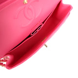 Chanel Medium Classic Double Flap Pink Caviar Light Gold Hardware