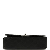 Chanel Medium Classic Double Flap Black Caviar Silver Hardware