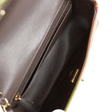 Chanel "Senegal Collection" Sunset Patent Leather Mini Classic Flap Bag Light Gold Hardware