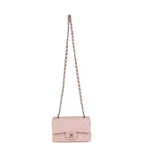 Chanel Mini Rectangular Flap Light Pink Lambskin Gold Hardware