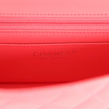 Chanel Mini Rectangular Flap Bag Pink Lambskin Silver Hardware