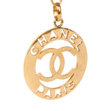 Vintage Chanel 24K Gold Plated CC Paris Jumbo Medallion