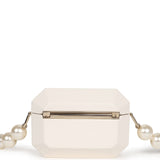 Chanel Crystal CC Resin & Pearls Airpod Pro Case Necklace Light Gold Hardware