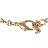 Chanel CC Gripoix Burgundy Beaded Necklace Gold Hardware