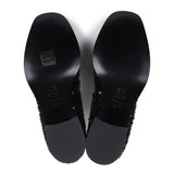 Chanel Cap Toe Ankle Boots Black Sequin Patent EU 35.5