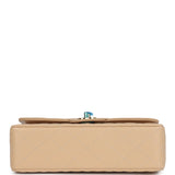 Chanel Small Classic Double Flap Bag Beige Caviar Gold Hardware