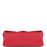 Chanel Small Reissue 225 2.55 Double Flap Bag Pink Chevron Calfskin Antique Gold Hardware