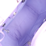 Chanel Small Deauville Shopping Tote Pink and Purple Ombre Calfskin Silver Hardware