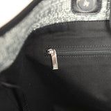 Pre-owned Chanel Extra Large Deauville Shopping Tote Grey and White Tweed Silver Hardware