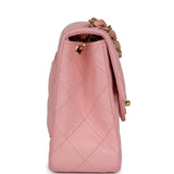 Vintage Chanel Mini Square Flap Light Pink Lambskin Gold Hardware