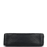 Vintage Chanel XL Jumbo Maxi Flap Bag Black Lambskin Gold Hardware