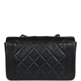 Vintage Chanel Small Diana Flap Bag Black Lambskin Gold Hardware