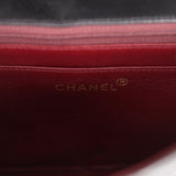 Vintage Chanel Medium Diana Flap Bag Black Lambskin Gold Hardware